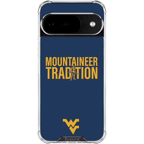 West Virginia University Climb Higher Google Pixel 10 Clear Case